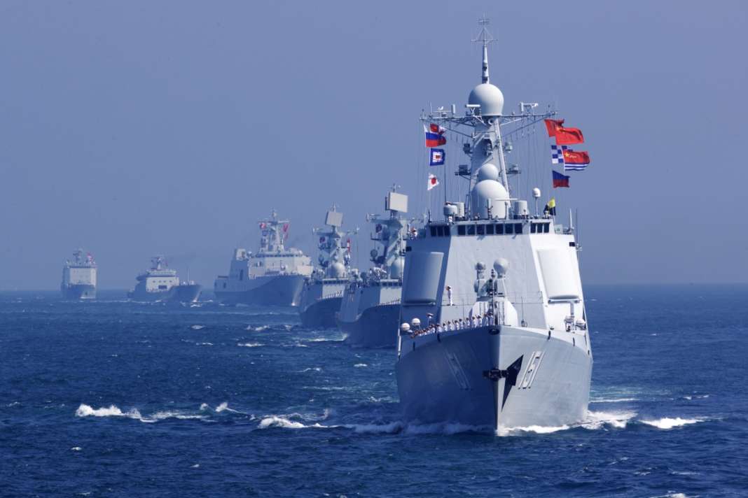 Trung Quốc và Nga tổ chức tập trận chung trên biển (ảnh: SCMP)