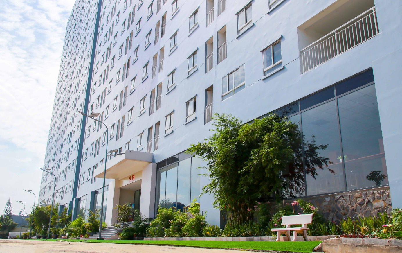 Căn hộ Ventoso Tower đã xây xong và đang trong quá trình hoàn thiện các tiện ích nội khu để đón cư dân vào sinh sống. Ảnh: Quý Mai.