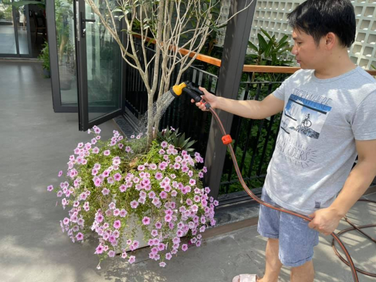 Đăng clip con gái đánh đàn bên hồ cá Koi, Trọng Tấn để lộ không gian bao người mơ ước - 12