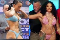 Thể thao - Kiều nữ Boxing mặc bikini quá quyến rũ, 2 người đàn ông như "bị thôi miên"
