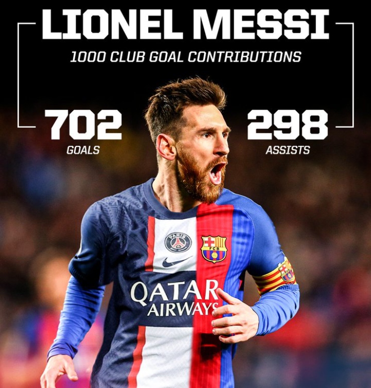 Messi in dấu giày vào 1000 bàn thắng ở cấp CLB