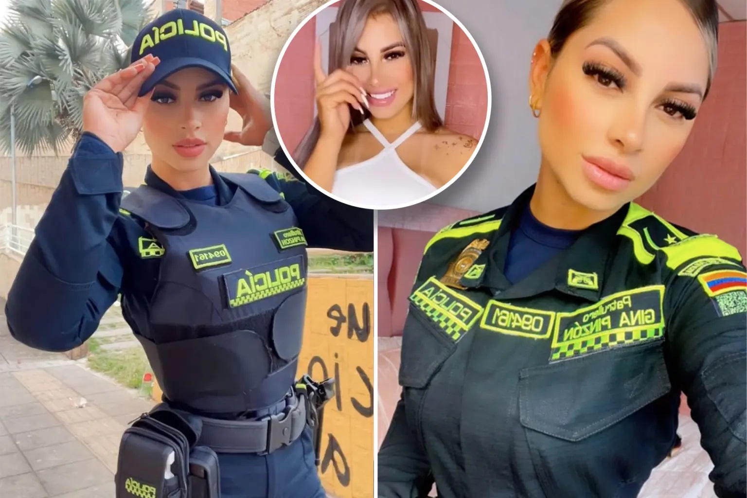 Nữ cảnh sát Alex Narvaez nổi tiếng nhờ vẻ ngoài xinh đẹp (ảnh: The Sun)