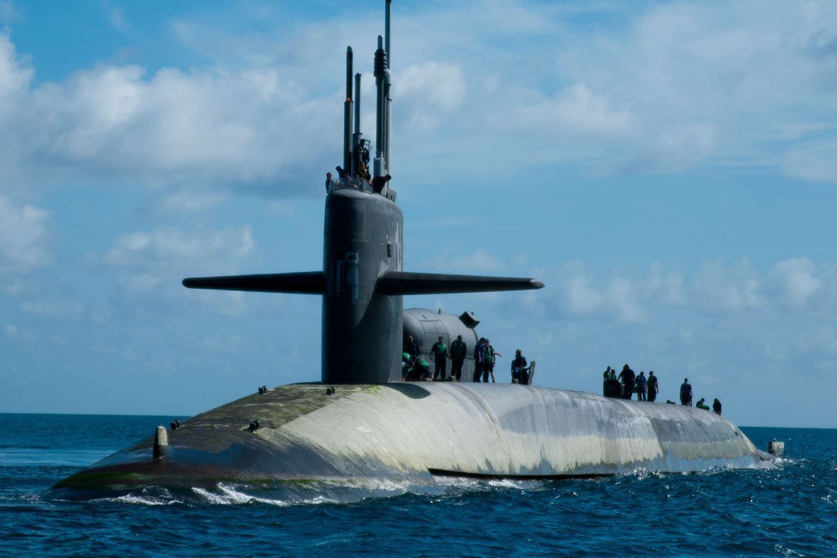 Tàu ngầm hạt nhân lớp Ohio của Mỹ có thể mang theo tối đa 154 tên lửa Tomahawk.