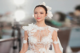 Thời trang - "Nàng Quyên" diện váy cưới "mặc như không"