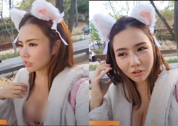 Streamer&nbsp;Kiaraakitty bị cảnh sát chặn đường vì mặc hở.