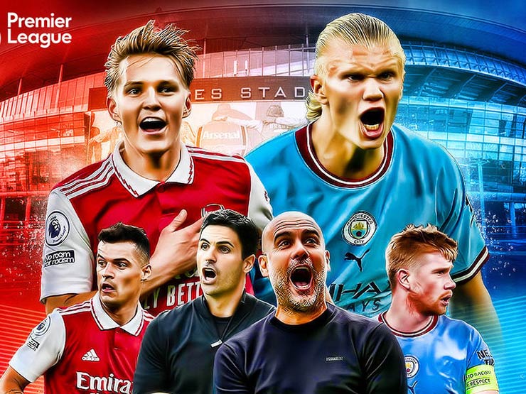 Arsenal - Man City, cuộc đua vô địch hứa hẹn sẽ gay cấn tới phút chót