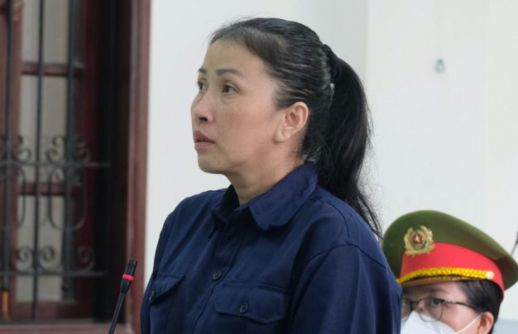 Bị cáo Nguyễn Thị Bích Thủy tại tòa. ẢNH: SONG MAI