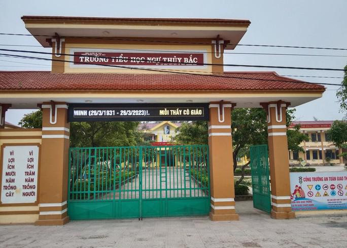 Trường Tiểu học Ngư Thủy Bắc - nơi xảy ra vụ việc