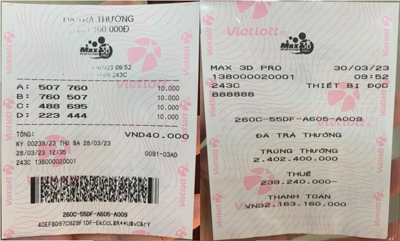 Người chơi tại Lạng Sơn lộ mặt nhận giải đặc biệt xổ số tự chọn Max 3D Pro trị giá 2,4 tỷ đồng - 2