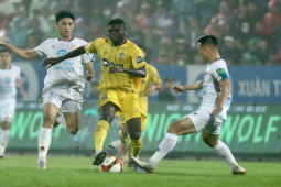 Video bóng đá Nam Định - SLNA: Trừng phạt sai lầm, chiếm ngôi đầu bảng (V-League)