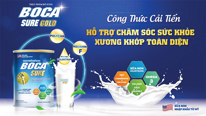 Thực phẩm bổ sung Boca Sure Gold - Dinh dưỡng vàng bảo vệ xương khớp cho mọi nhà - 1