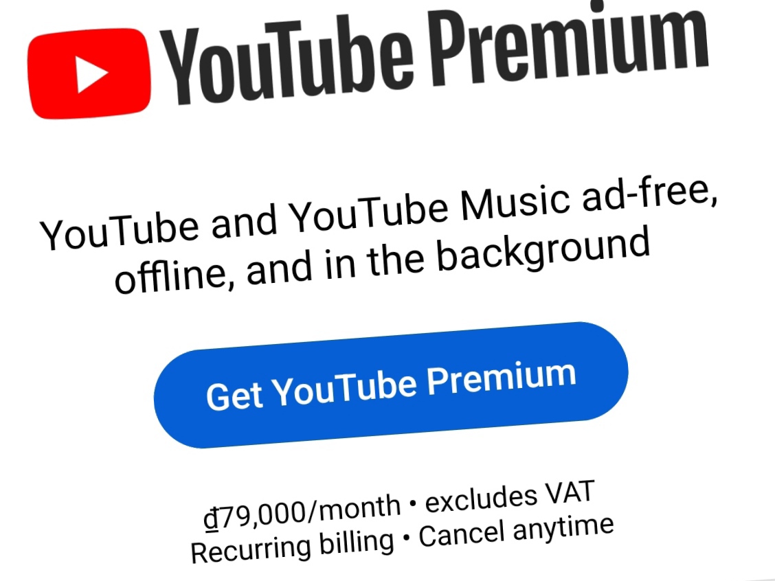 YouTube Premium đã chính thức tới Việt Nam.