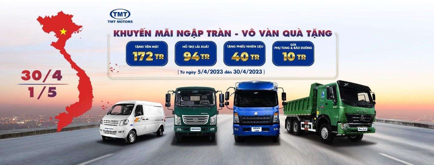 Ưu đãi lên đến 172 triệu đồng cho người mua xe tải TMT Motors trong tháng 4 - 1