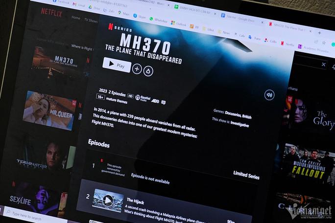 Tập 1 của bộ phim "MH370: Chiếc máy bay mất tích" đã bị gỡ trên nền tảng Netflix