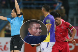 HLV Chu Đình Nghiêm “tố” trọng tài mắc lỗi quả penalty trận Hà Nội – Hải Phòng