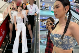 Thùy Tiên cùng dàn sao "náo loạn" trung tâm thương mại, đẹp bất chấp cam thường