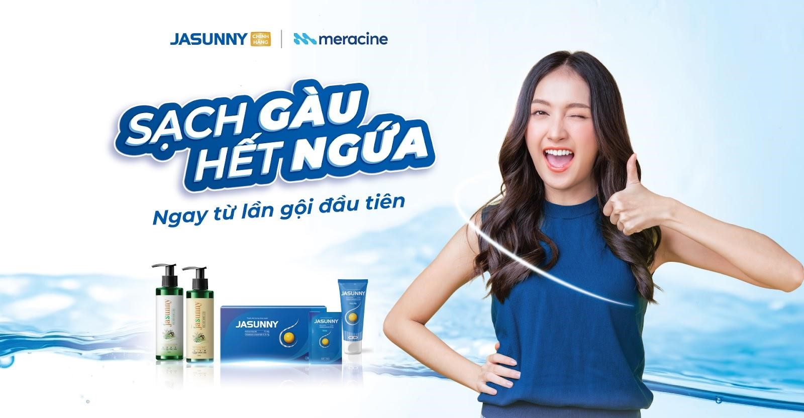 Jasunny là dầu gội trị gàu nấm ngứa da đầu bán chạy nhất tại nhà thuốc