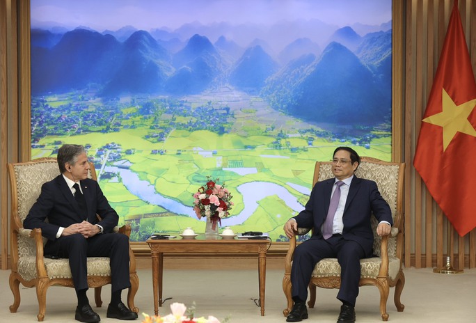 Những hình ảnh Thủ tướng Phạm Minh Chính tiếp Ngoại trưởng Mỹ Antony Blinken - 3