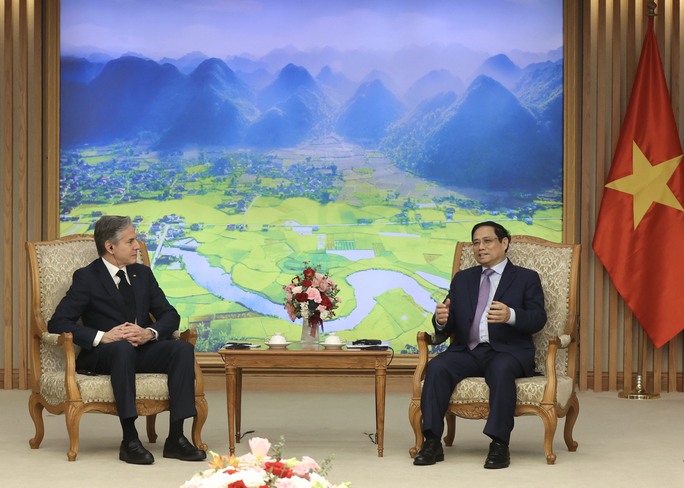 Những hình ảnh Thủ tướng Phạm Minh Chính tiếp Ngoại trưởng Mỹ Antony Blinken - 4
