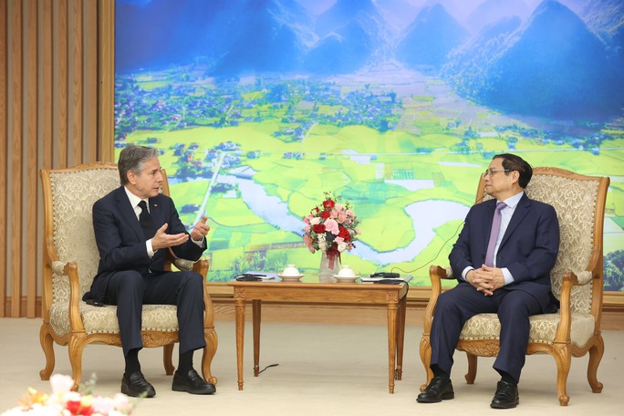 Những hình ảnh Thủ tướng Phạm Minh Chính tiếp Ngoại trưởng Mỹ Antony Blinken - 5