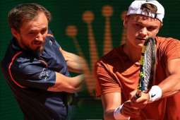 Video tennis Medvedev - Holger Rune: Sao trẻ thăng hoa, tan mộng vô địch (Monte Carlo)