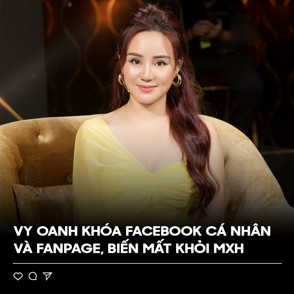 Các diễn đàn mạng xã hội đang bàn tán về việc Vy Oanh khóa Facebook