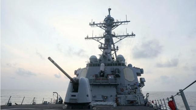 Tàu khu trục tên lửa USS Milius của Hạm đội 7 Hải quân Mỹ. (Ảnh: US Navy)