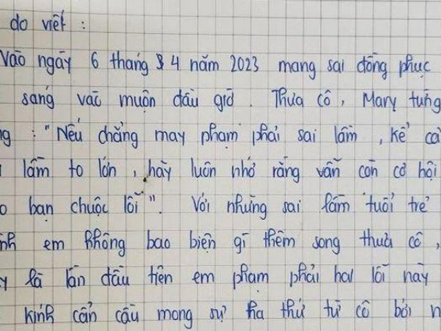 Bạn trẻ - Cuộc sống - Bản kiểm điểm đậm chất văn vở khiến dân mạng cười bò