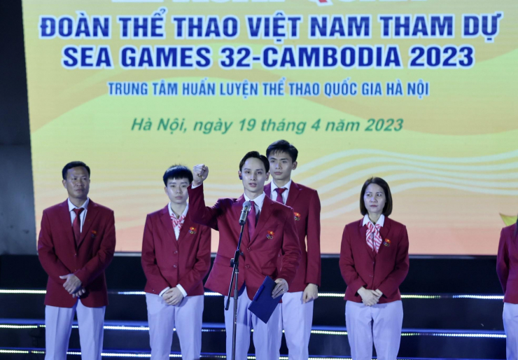 Toàn cảnh Lễ xuất quân hoành tráng của Đoàn Thể thao Việt Nam dự SEA Games 32 - 7