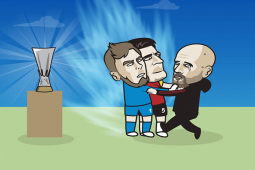 Tranh vui - Ảnh chế: Hàng thủ MU "ngăn cản" HLV Ten Hag đến gần cup C2