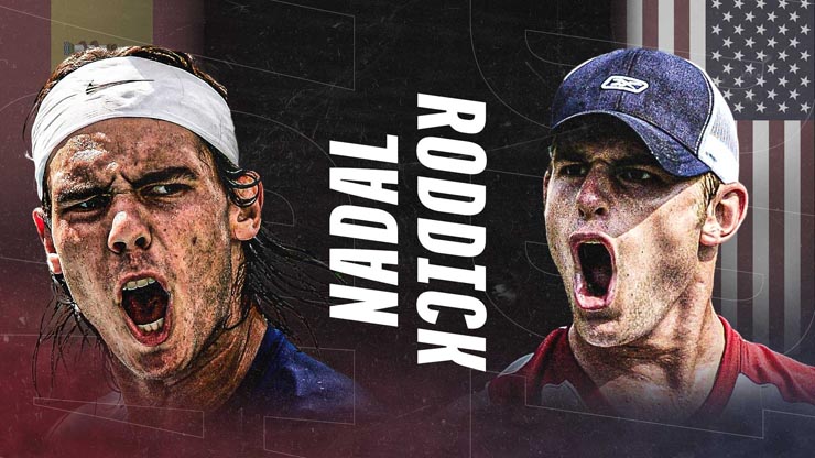 Trận chung kết lịch sử giữa Nadal và Roddick năm 2004