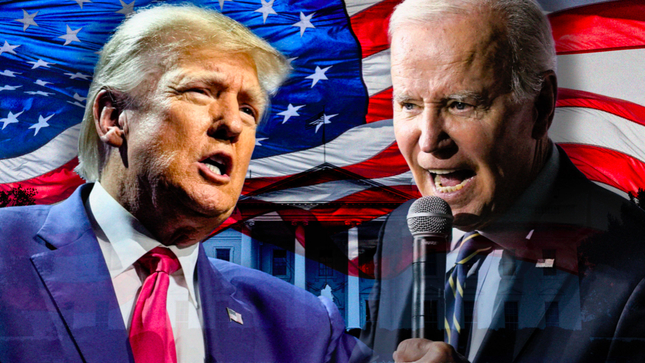 Có khả năng đương kim Tổng thống Mỹ Joe Biden sẽ lại đối đầu với người tiền nhiệm Donald Trump năm 2024. (Ảnh: AP)