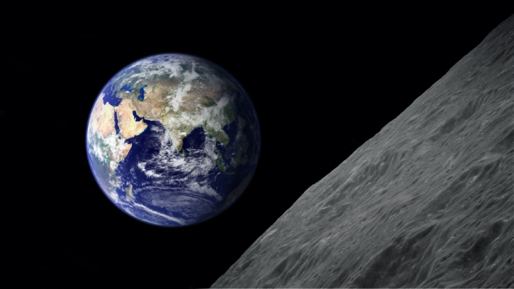 Trái Đất nhìn từ Mặt Trăng - Ảnh: Jeremy Horner