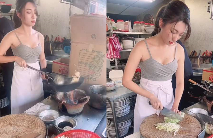 Mới đây, video về nữ đầu bếp làm việc trong một quán cơm bình dân ở Đài Bắc (Đài Loan, Trung Quốc) gây chú ý.
