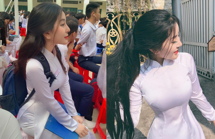 Những hình ảnh của Ngọc Trân được trang tin Trung Quốc đăng tải và dành hết lời khen ngợi.
