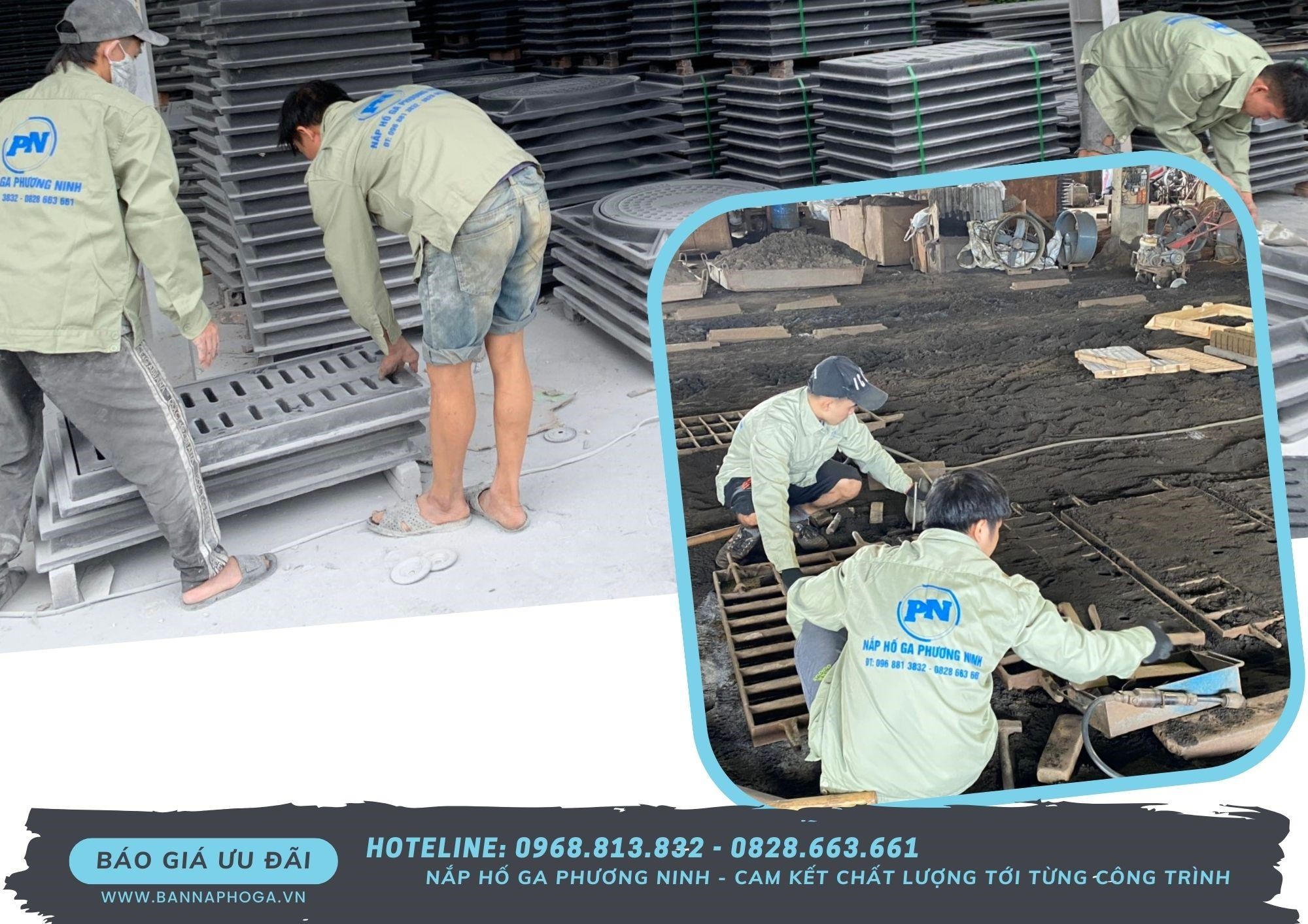 Xưởng sản xuất nắp hố ga, song chắn rác Phương Ninh