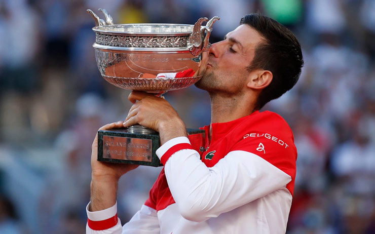 Novak Djokovic đã 2 lần vô địch Roland Garros