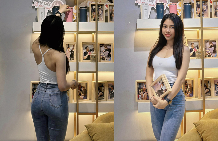 "Có lúc tăng cân, có lúc tụt cân, có lúc bụng to mà mông cũng lép đi nhiều lắm", cô chia sẻ.&nbsp;