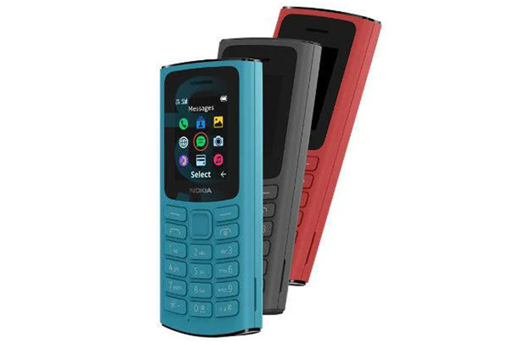 Người dùng có ba lựa chọn màu sắc với Nokia 105 4G (2023).
