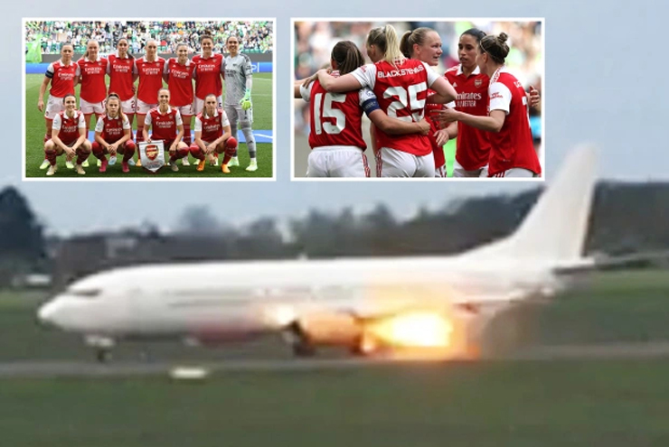 Máy bay chở đội Arsenal bất ngờ bốc cháy: Cầu thủ và ban huấn luyện ra sao? - 1