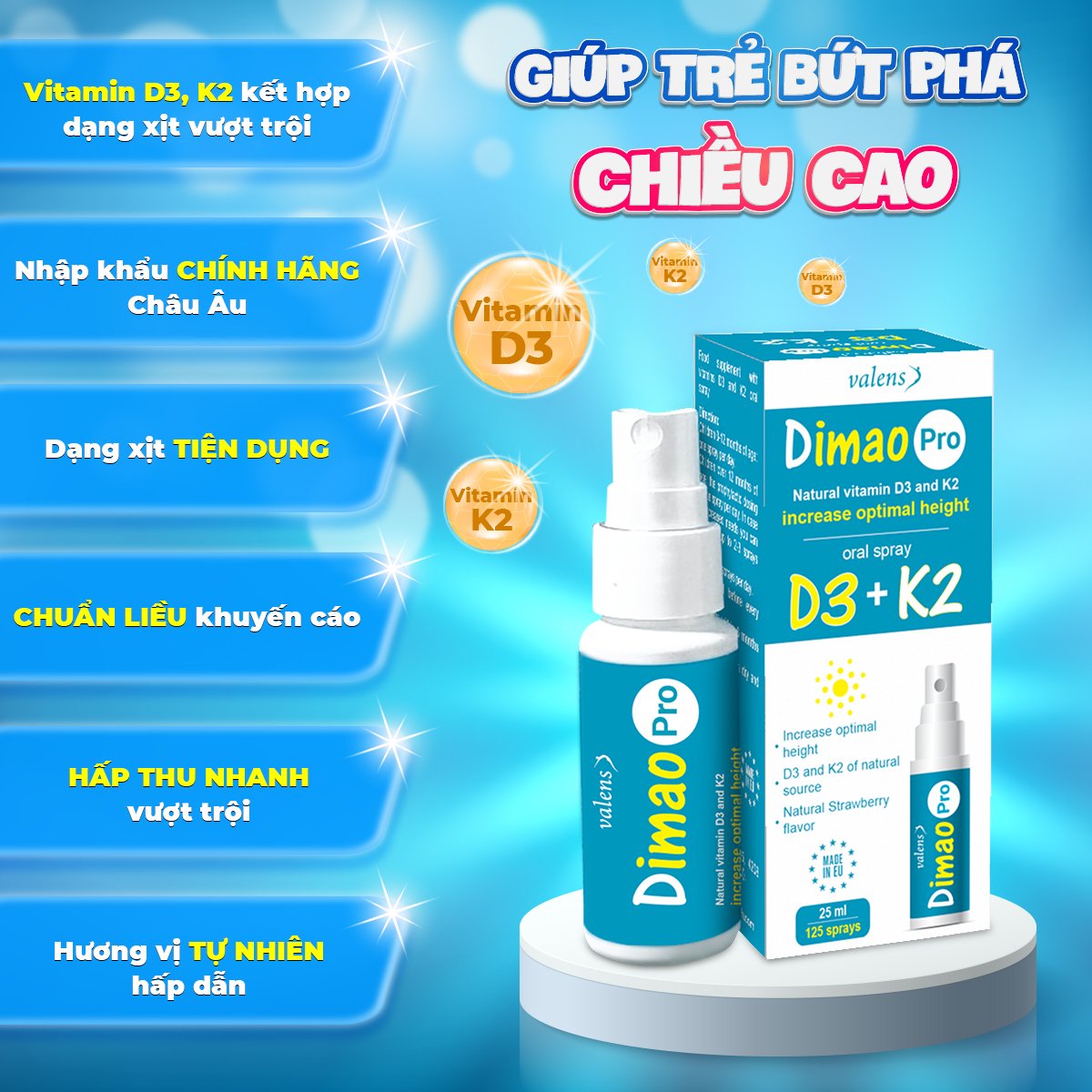 Vitamin D3K2 loại nào tốt? Bật mí “siêu phẩm” D3K2 giúp trẻ bứt phá chiều cao - 4