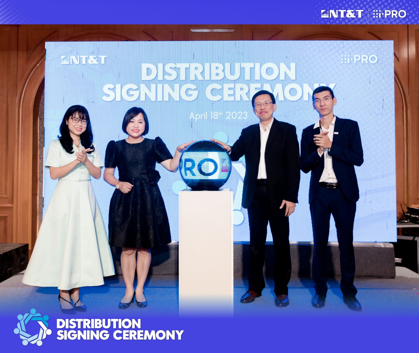 Lễ ký kết và ra mắt Nhà phân phối chính thức của thương hiệu camera đến từ Nhật Bản tại Việt Nam. (Ảnh: NT&amp;T)