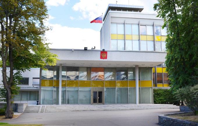 Đại sứ quán Nga tại Thụy Điển. Ảnh: TASS.
