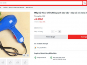 Thị trường - Tiêu dùng - Tràn lan máy sấy tóc 2 chiều nóng lạnh siêu rẻ