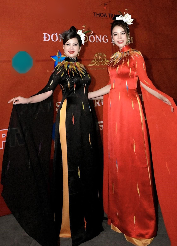 Dàn mỹ nhân Việt diện áo dài "Linh thiêng Nguồn cội" khoe sắc trên Cầu Vàng - 5