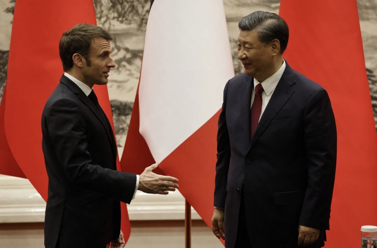 Tổng thống Pháp Emmanuel Macron tới Trung Quốc gặp ông Tập vào ngày 6/4.