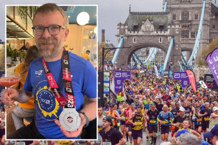 Steve qua đời chưa rõ lý do sau khi hoàn thành đường chạy 42,165km tại London Marathon 2023
