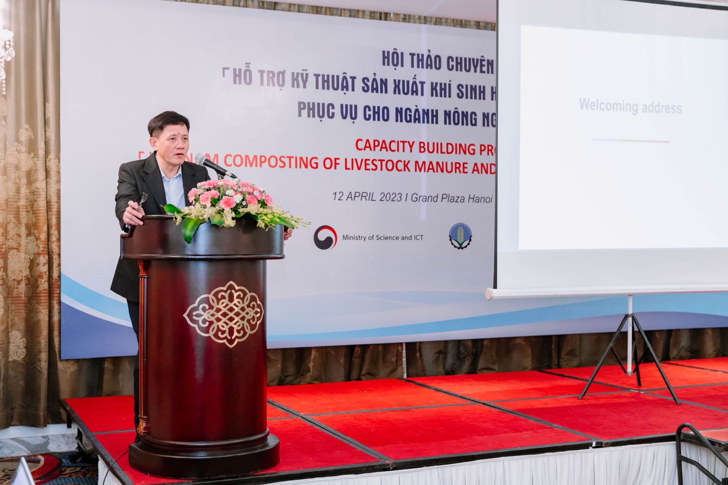 Ông Nguyễn Tất Thắng – Cục trưởng Cục chăn nuôi phát biểu tại hội thảo.