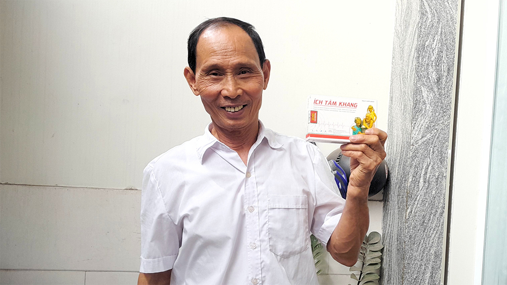 Nhờ tin tưởng Ích Tâm Khang, chú Huân không còn cơn đau thắt ngực, khó thở