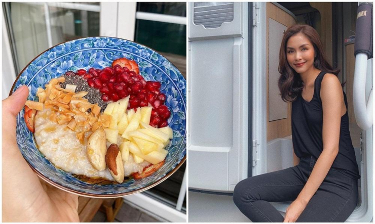 Bữa sáng của Tăng Thanh Hà.